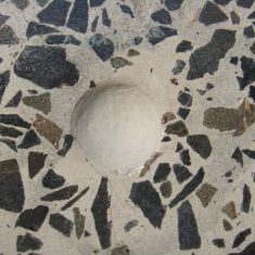 Basalt aggregate, Durands Wharf Jubilee Line vent shaft 1996