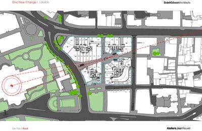 Jean Nouvel - One New Change. Site Plan