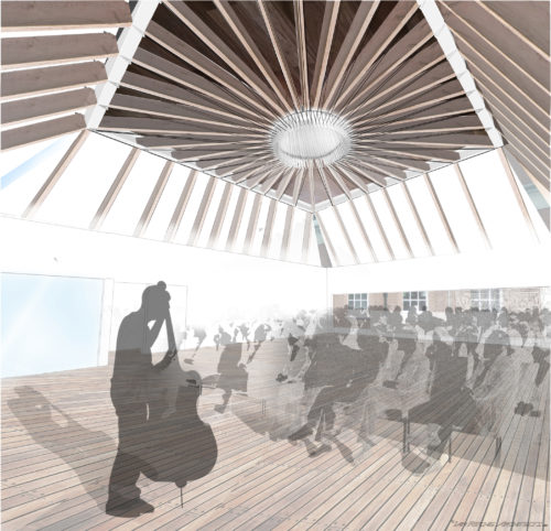 Recital Hall Interior - Concept Photomontage