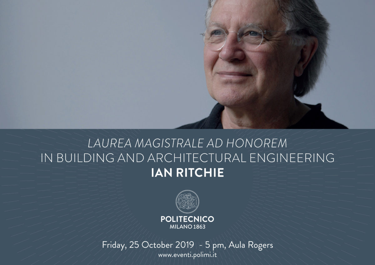 Ian Ritchie Honorary Degree Politecnico di Milano * Ritchie Studio